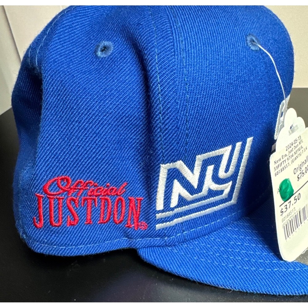 NWT | NFL NY GIANTS New Era Just Don Fitted Cap Hat Size 7.25 - Picture 4 of 5
